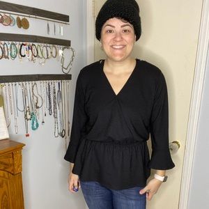 Michael Kors Faux Wrap Top NWT